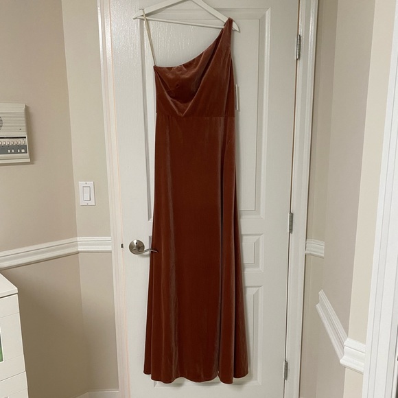 Jenny Yoo BNWT size 8 Cybill dress. English Rose stretch velvet. - Picture 5 of 10